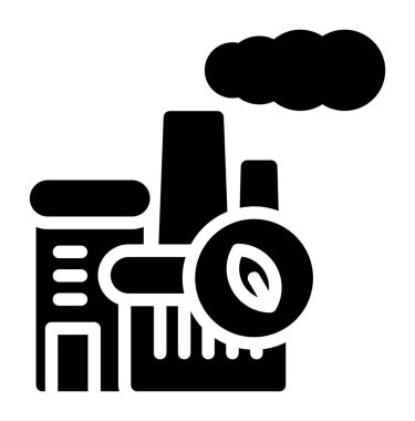 Fabrika vektör simgesi modern basit tasarım