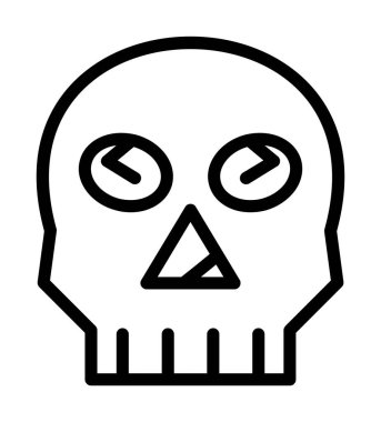 Kurukafa simgesi vektör illüstrasyonu