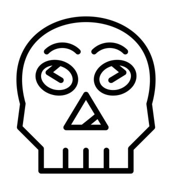 Ölü gözlü ölü kafatası, ölü kafatasının çizgi tarzı simgesi