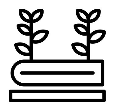 bitki simgesi vektör illüstrasyonu