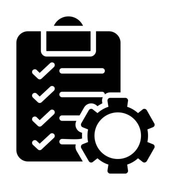 Kontrol listesi vektör düz simgesi