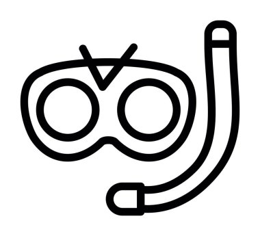 maske simgesi vektör illüstrasyonu