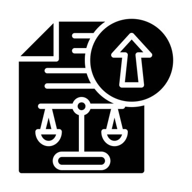 veri analiz glifleri düz vektör simgesi