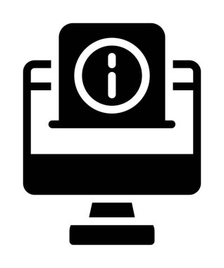 Şifre simgesi olan dizüstü bilgisayar, basit biçim