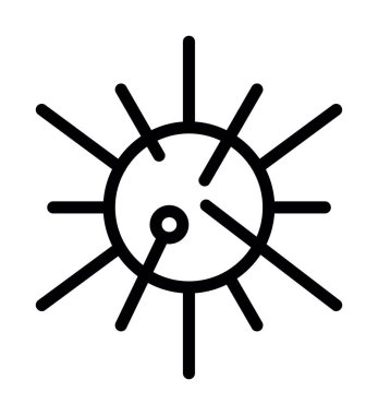 Güneş sistemi simgesi vektör çizimi çizimi