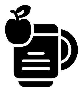 elma simgesi, vektör illüstrasyonu