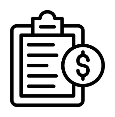 Dolar simgesine sahip belge, özet biçimi