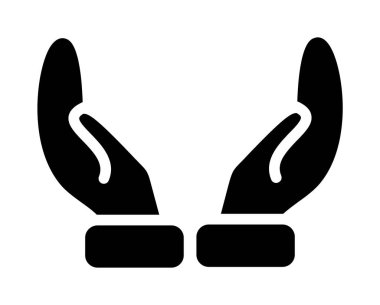 Kulak simgesi vektör illüstrasyonu