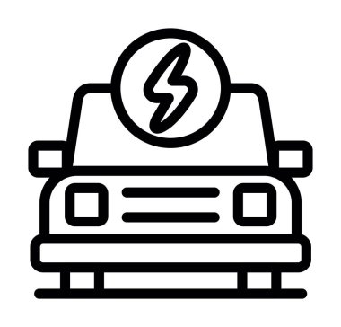 Güç istasyonu simgesi, anahat stili