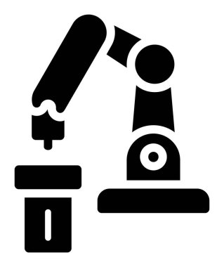 Mikroskop sembolü, bilim ve eğitim sembolü, mikroskop işareti, vektör grafikleri, beyaz arkaplan üzerinde doğrusal desen, vektör 10
