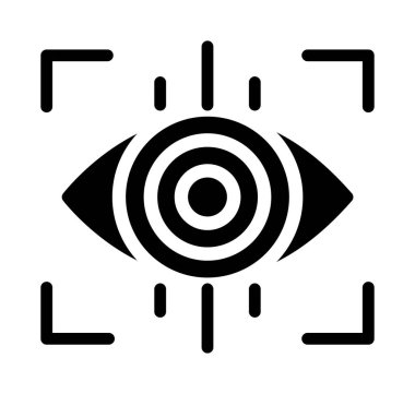 Vizyon simgesi. Vektör çizim