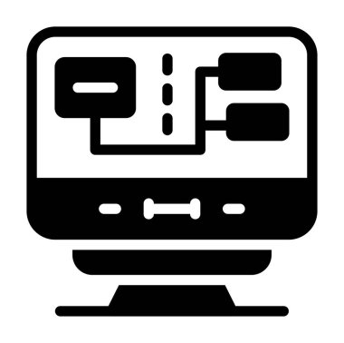 Bilgisayar monitörü. Basit tasarım