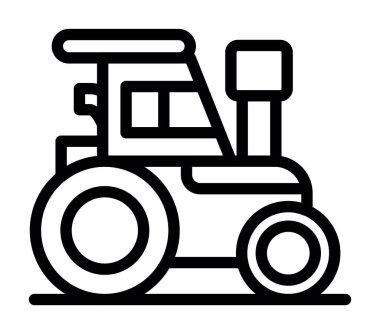 Traktör simgesi, anahat stili