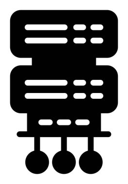 ağ vektörü düz simgesi