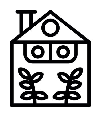 Eve. Web simgesi basit tasarım