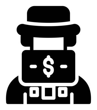 Para simgesi, basit vektör tasarımı