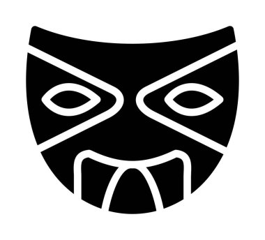 maske simgesi vektör illüstrasyonu