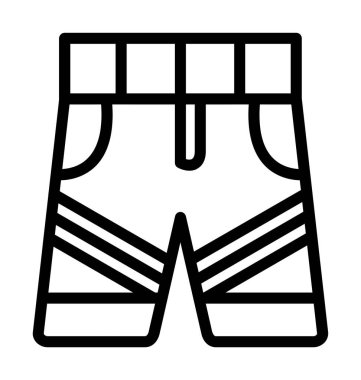 Pantolon ikonu. Web için pantolon vektör simgelerinin özet çizimi