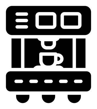 Kahve makinesi simgesi, taslak biçimi