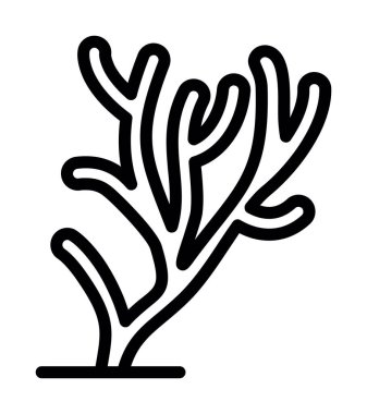 tropikal bitki ikonu vektör çizimi çizimi