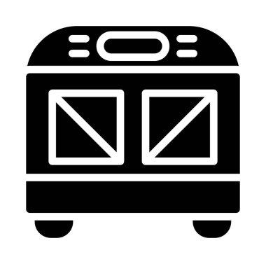 tren. Web simgesi basit illüstrasyon