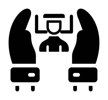 Robot simgesi, robot simgesi vektör illüstrasyonu