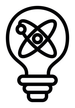 atom. Web simgesi basit illüstrasyon