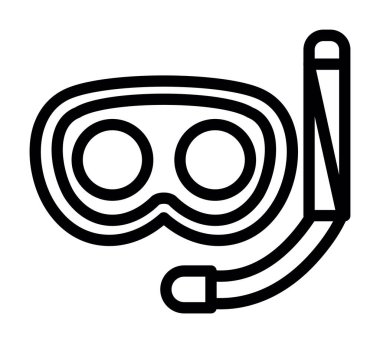 maske simgesi vektör illüstrasyonu