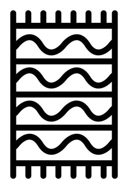 yüzen dalgalar ikon vektör çizelgesi çizimi.