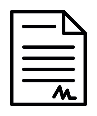 Belge dosyasının vektör illüstrasyonu