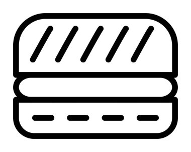 ekmek ikonu vektör illüstrasyonu