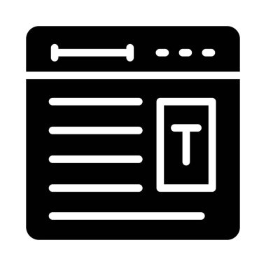 belge simgesi, vektör çizimi