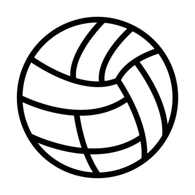 voleybol topu simgesi. vektör çizim