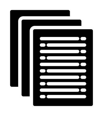 belge simgesi, vektör çizimi