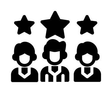 yıldız derecelendirme vektörü kabartma tasarımı simgesi