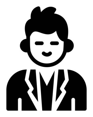 İş adamı simgesi vektör illüstrasyonu