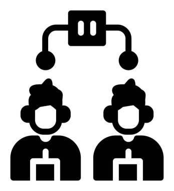 destek merkezi vektör simgesi