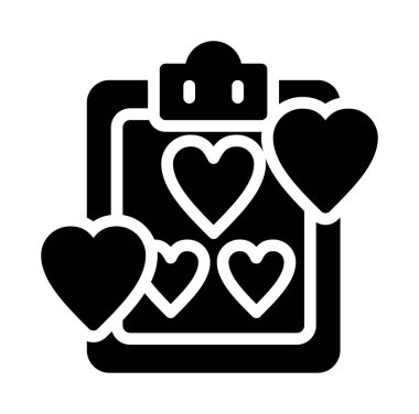 Aşk ikonlu kalp, taslak tarzı