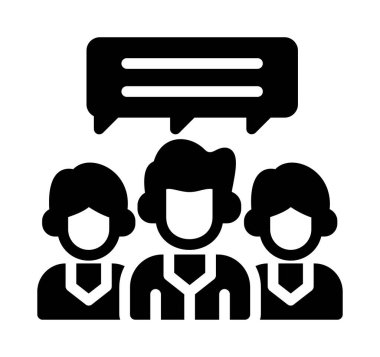 iş insanları simgesi vektör illüstrasyonu