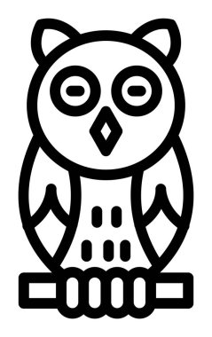 Baykuş baykuş simgesi, özet biçimi