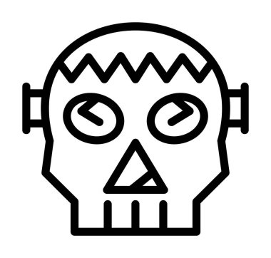 beyaz arkaplanda kemikleri olan kafatası