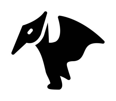 Vahşi hayvan ikonu katı bir şekilde