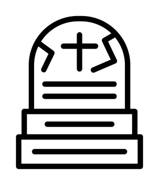 Mezar simgesi, anahat stili