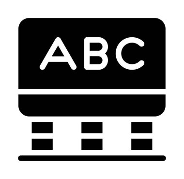 abacus ikon vektör illüstrasyonu