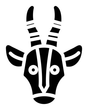 Keçi vektör simgesi düz simge