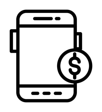 cep telefonu ikonu vektör illüstrasyonu