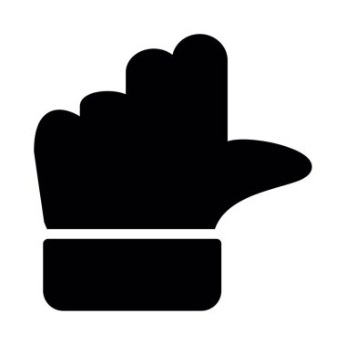 eldiven kabartma simgesi vektör simgesi