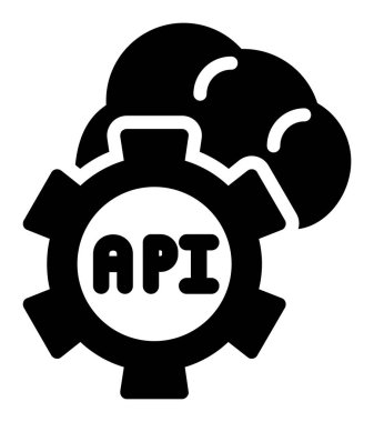 api vektör düz simge