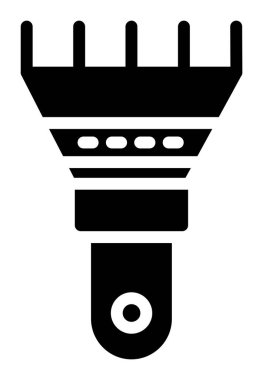 Bir çizgi filmin siyah beyaz ikonunun vektör çizimi