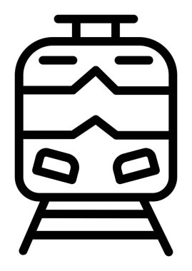 tren simgesi vektör illüstrasyonu